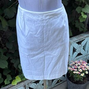 Ralph Lauren Classic White Women's Skirt - Clean Minimal Style Side-Stripe